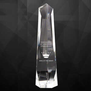 Exclusive crystal trophy Malaysia