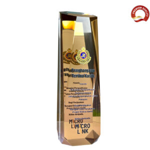 Square Honor Award with customizable engraving for corporate recognition