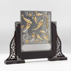 Pewter Golden Koi Fish