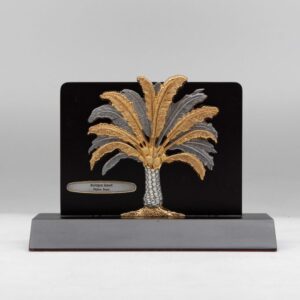 Pewter Golden Palm Tree