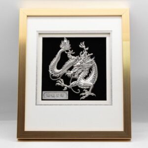 Pewter plaque dragon