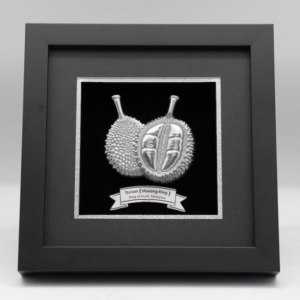 Pewter plaque Durian Musang King