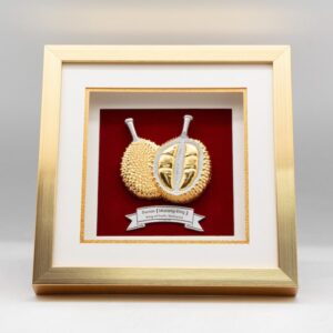 Pewter plaque Durian Musang King